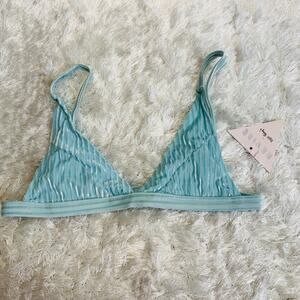 Dippin' Daisy's NWT Pale Blue Carnival Top Bikini Sz Large